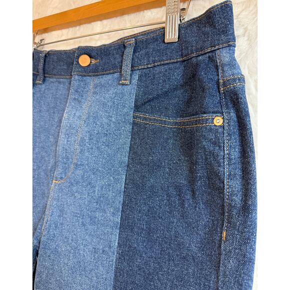 DL1961 Patti Straight Leg High Rise Vintage Ankle Jeans Blue Two Tone Size 30 - Picture 6 of 16